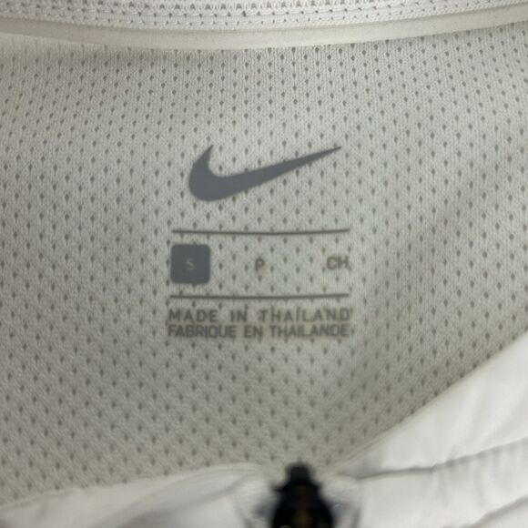 Arkansas Razorbacks Nike Jacket Mens S Windbreaker 1/4 Zip White On-Field - Picture 4 of 16